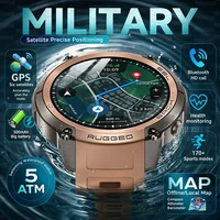 Montre connectée GPS militaire 2026 avec carte hors ligne, écran AMOLED 1,43'', appels Bluetooth, boussole, étanche 5ATM, 170+ modes sportifs pour hommes 1