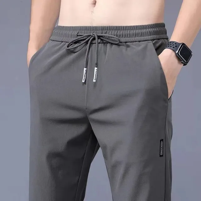 Nouveau 2024 été élastique hommes course Sport pantalon Jogging pantalons de survêtement décontracté en plein air formation gymnase Fitness pantalon surdimensionné M-5XL 6
