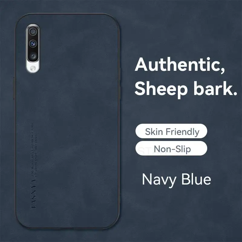 Luxury Sheepskin Leather Phone Case - Premium Men's Back Cover