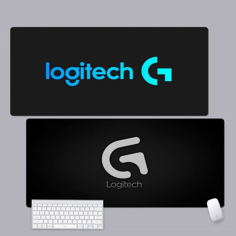

L-Logitech GAME Custom Skin Desktop Desk Mat Kawaii Gaming Accessories Students Writing Pad for PC Computer Table