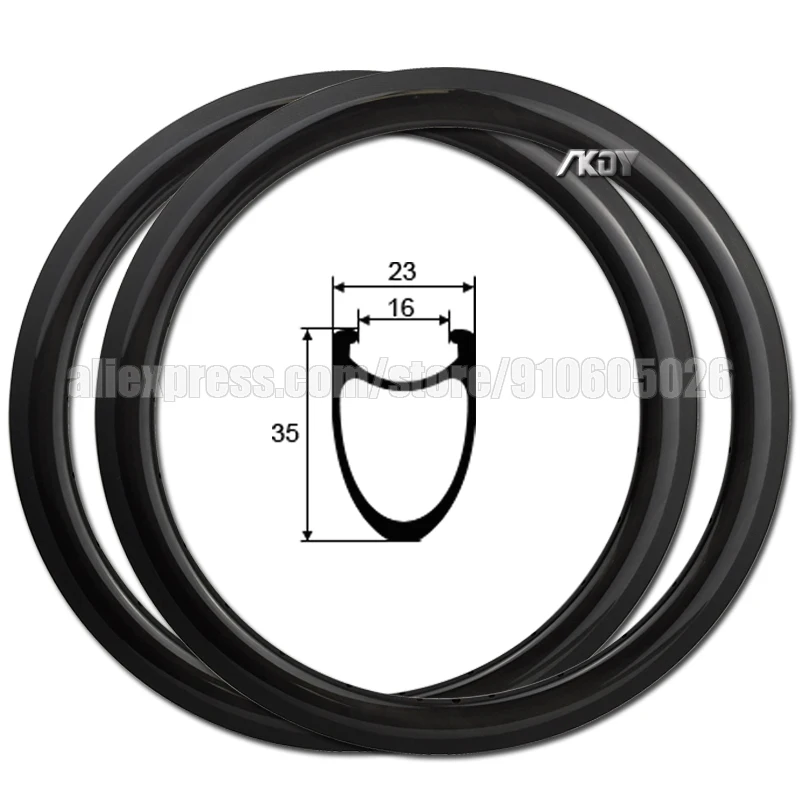 Bmx 20 Rim Carbon Fiber For 20"451* 1 1/8 3/8 1/4 Tires 20 Inches Mini
