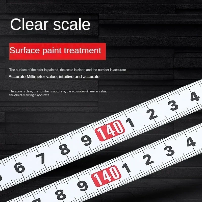 Self-Adhesive Measuring Tape Stainless Steel Workbench Ruler Adhesive Backed Tape Measure Metric Scale Rust-Proof Durable Ruler tape measure measuring tape measuring ruler