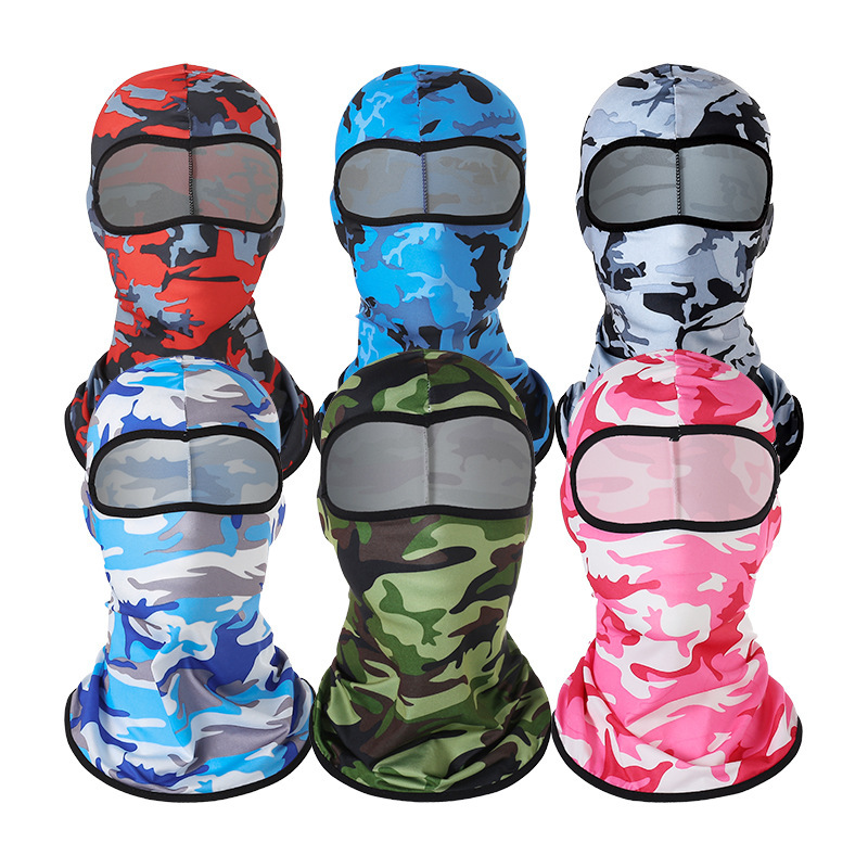 Sports Ice Silk Sunscreen Mask Windproof Dustproof Masked Hood Riding Headcovers Sports Bandana Breathable Riding Masks