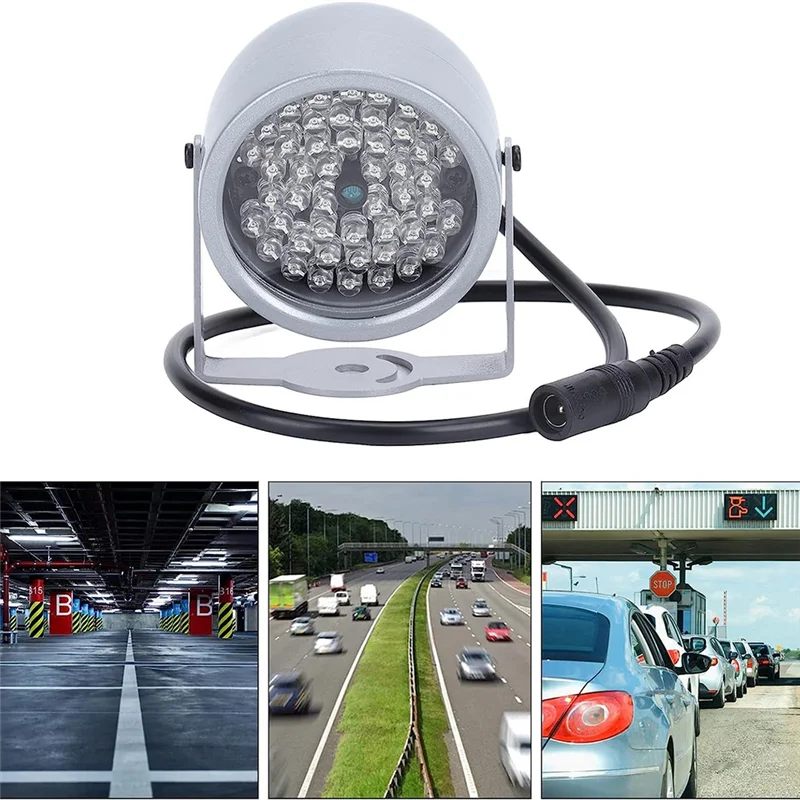 A73E-IR Illuminators, Night Vision Infrared Light 48 LED Night Vision Waterproof Lamp IR Infrared Light for Indoor