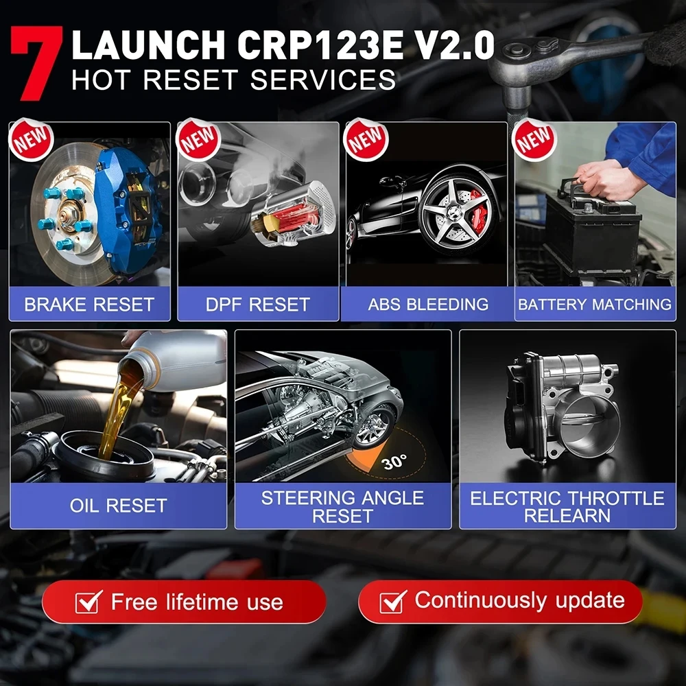 LAUNCH X431 CRP123E V3.0 OBD2 Auto Scanner OBD OBDII Motor ABS Airbag SRS Getriebe Automotive Diagnose Werkzeuge PK CRP123X – Detail 5