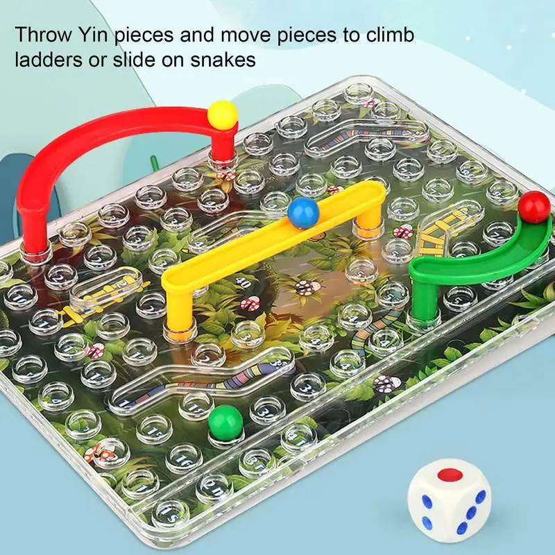

Board Games for Kids Snake Chess Snakes & Ladders Game Snakes & Ladders Game Parent-Child Interactive Multiplayer Game Chess Toy