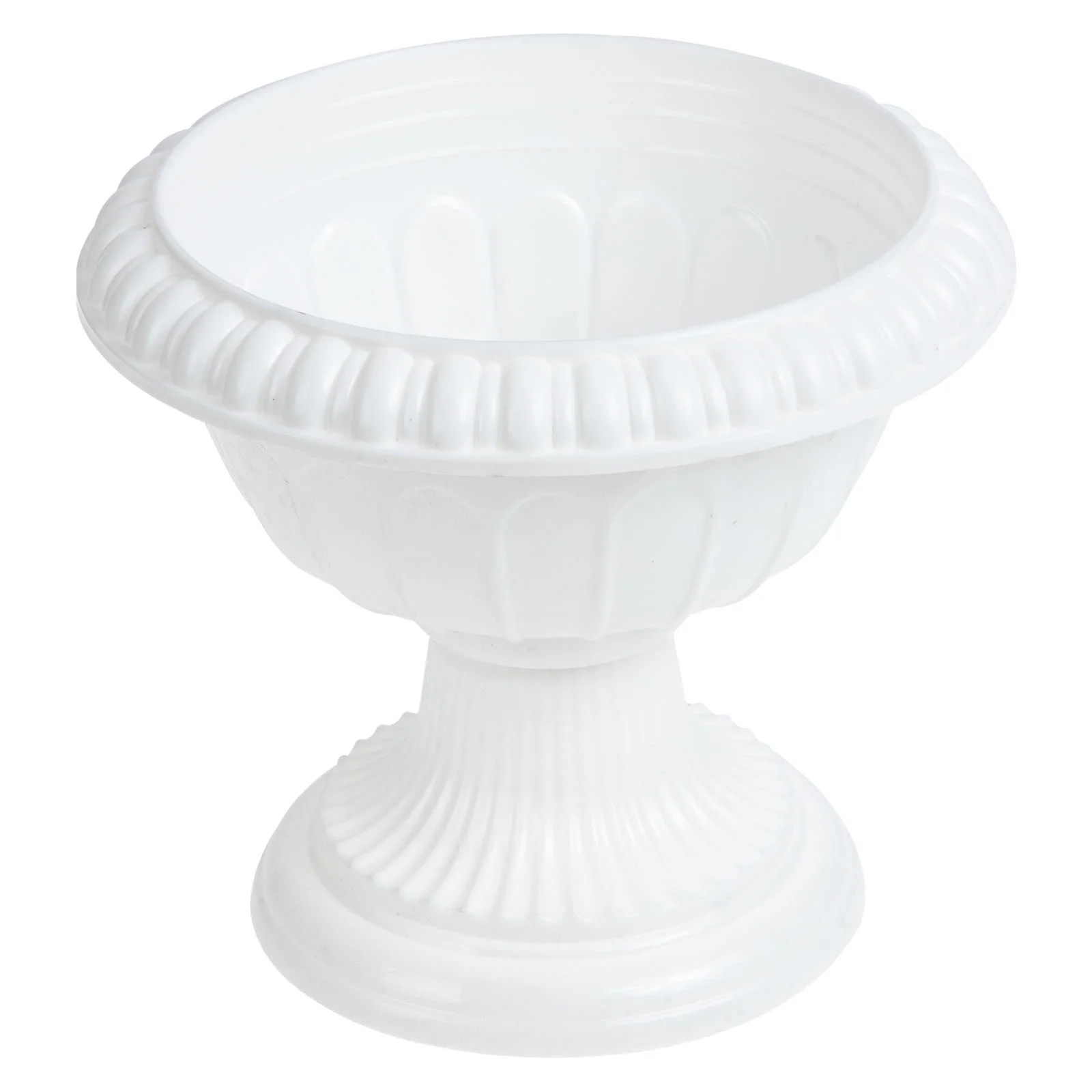 

White Urn Planter Plastic Wedding Flower Pots Pedestal Flower Vases Grecian Plants Pots Roman Pillar Flower Container