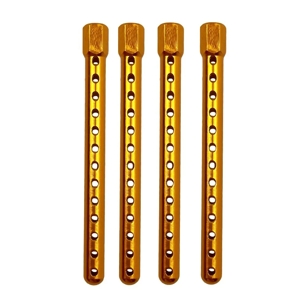

4PCS HSP 102037 122037 Aluminum Aolly Metal Car Shell Column Body Mounts 02010 (02144) 1/10 Upgrade Parts For 94102 94122 94123