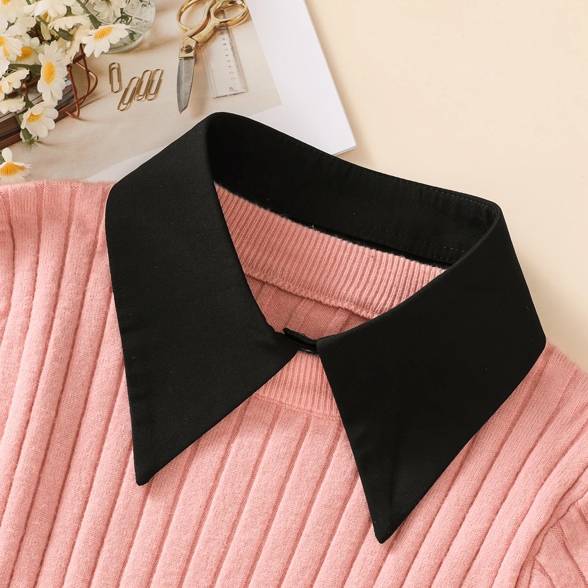 Fake Collar Women's Fashion Decoration Chiffon Fake Neck Shirt Single Collar Versatile Bowtie Detachable Bowtie