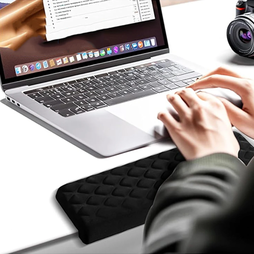 2 Pcs L-Shaped Elbow Rest Pads Ergonomic Desk Edge Cushion Keyboard Wrist Rest Pad for Gaming Office Computer PC Painting Gaming