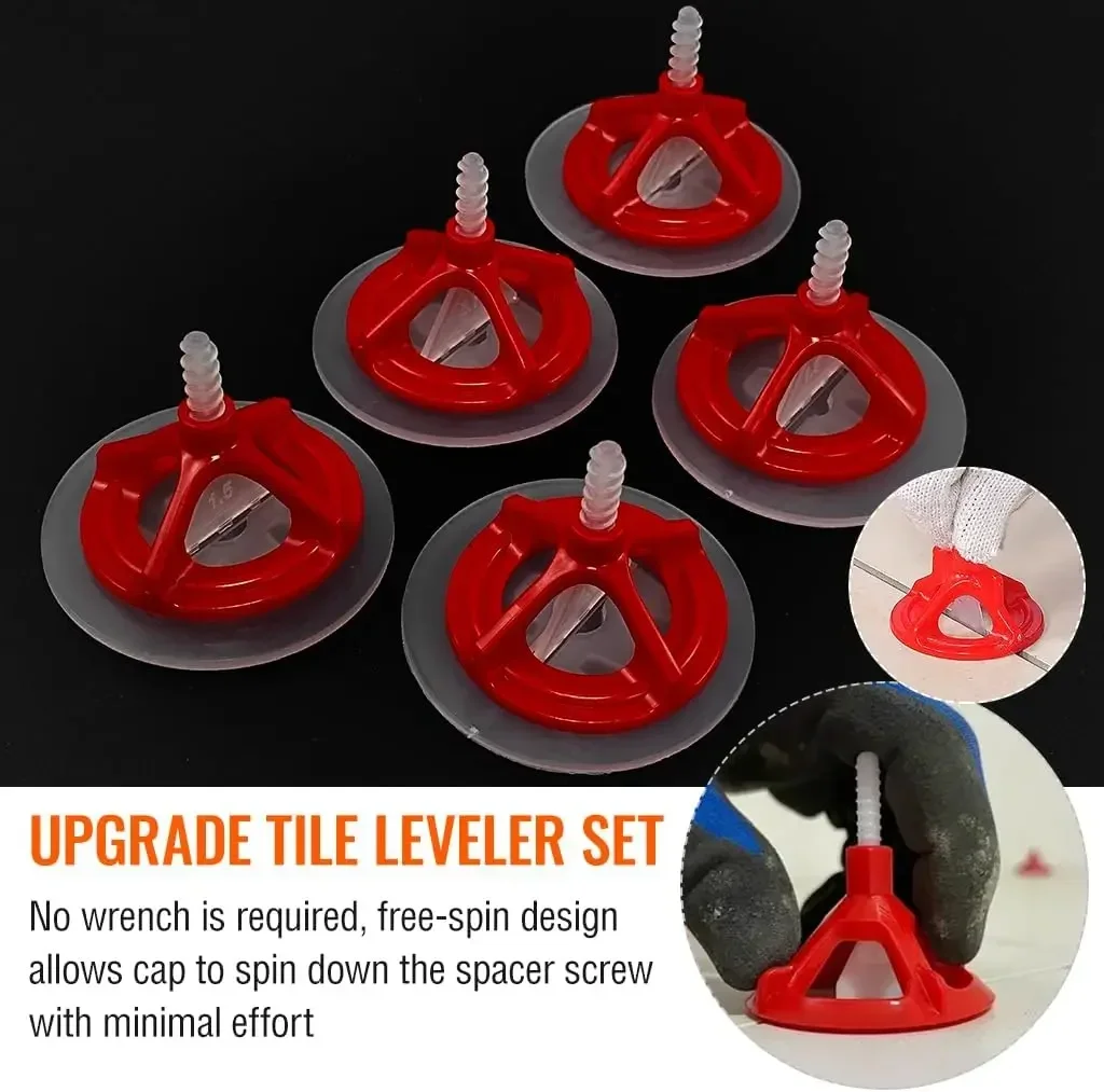Spiral Ceramic Tile Leveling System Reusable Tile Leveler Spacer Baseplates For Laying Wall Floor Fixing Construction Tools tile spacers tile leveling clips tile leveling tools