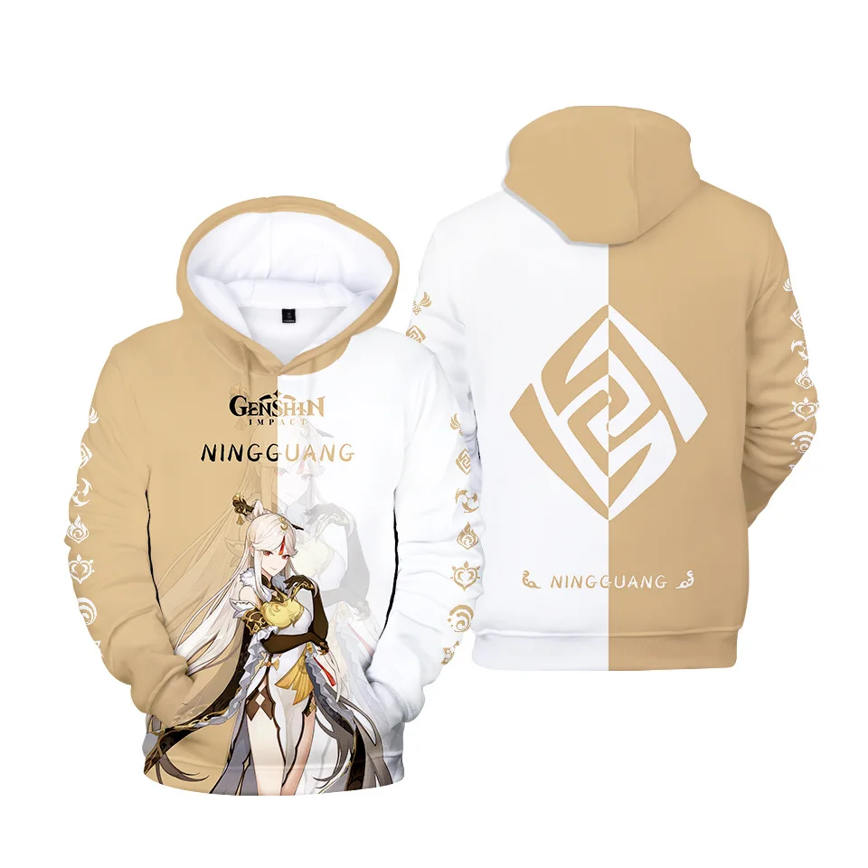 New Creative Genshin Impact Hoodies Sweatshirt Women Men Spring Autumn Hip hop Hooded Fashion Streetwear Clothes