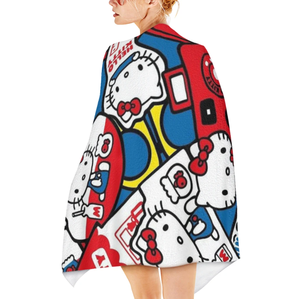 Cute Anime Sanrio Hello Kitty Kawaii Beach Towel Poncho Bathing Towels Cover-ups Quick Dry Sand Free Yoga Spa Gym Pool 5 Cute Anime Sanrio Hello Kitty Kawaii Beach Towel Poncho Bathing Towels Cover-ups Quick Dry Sand Free Yoga Spa Gym Pool 5