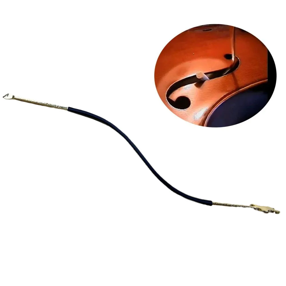 Professional Violin Viola Sound Post Setter Luthier Violin Tool Part Accessories  Stainless Steel Upright Column Hook Tool Strin