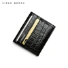Hiram Beron Crocodile Embossed Leather Wallet Card Holder Popular Style for Middle East Family Boy Friend Gift 4