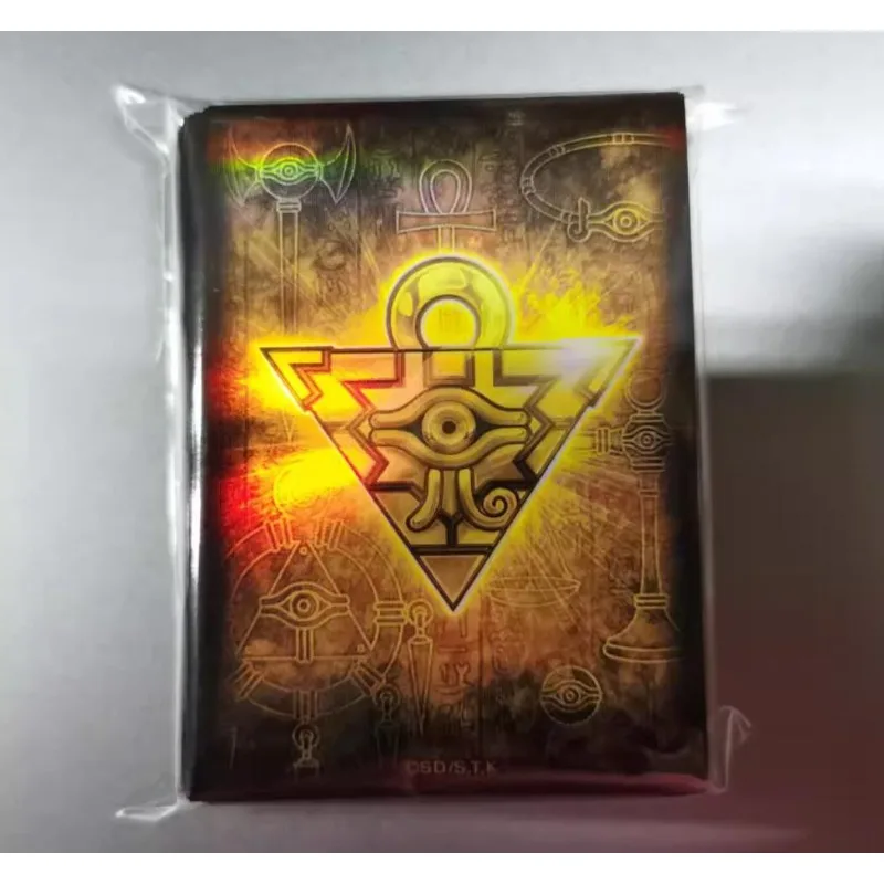yugioh millenium puzzle card sleeves WAIFUWORLD SHOP YGO | Trading Card Sleeves Compatible with Japanese Yu-Gi-Oh! TCG Cards | Card Sleeves with Holo Effect | 60 Pieces per Pack Card Sleeves Japanese Size 100x