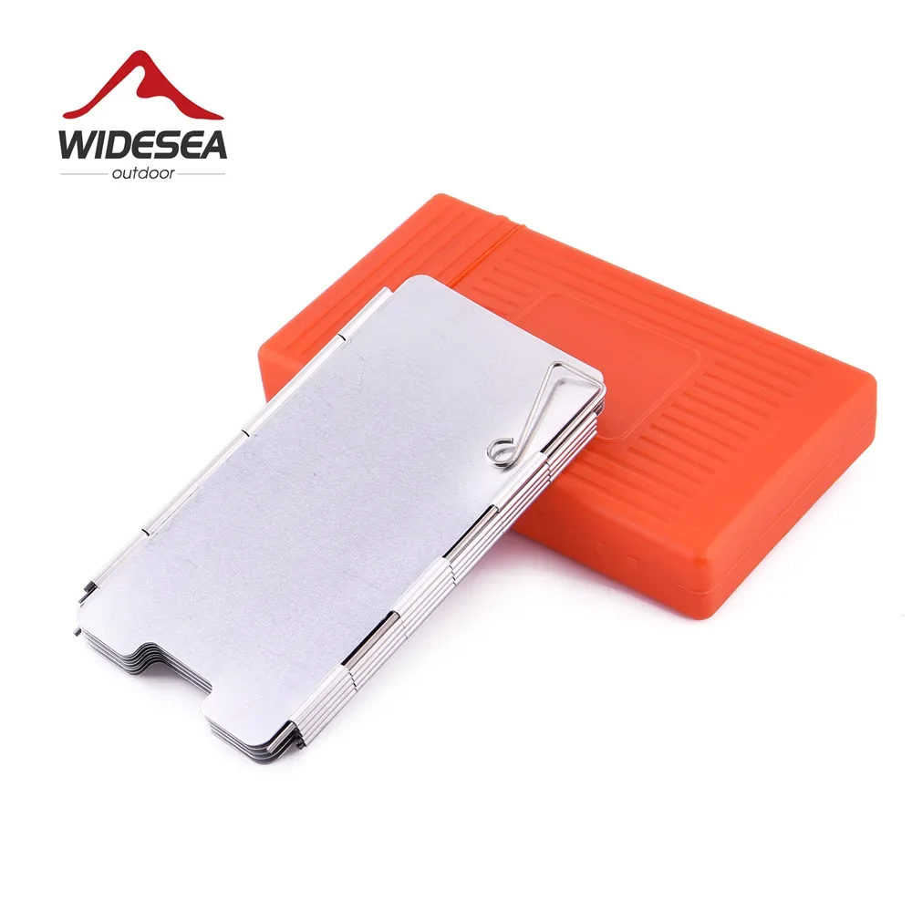 Camping Stove Accessories with Box Outdoor Wind Shield 9 Pieces 10 Pieces Foldable Aluminum Wind Shield