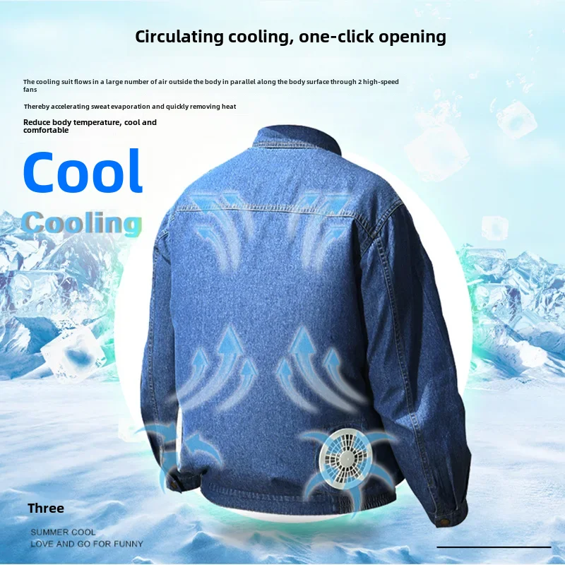 Thick Denim Summer Welding Workwear For Men Anti-scalding Anti-wear Ragged Edge Work Shirt