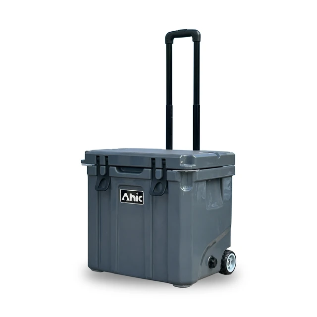 Plastic Ice Insulated 35L Large Fishing Cooler Box With Wheels Ice