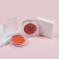 Blusher Powder Private Label Pigment Vegan Monochrome Fine Matte Brightening Blush Makeup Custom Logo Wholesale White Package 1