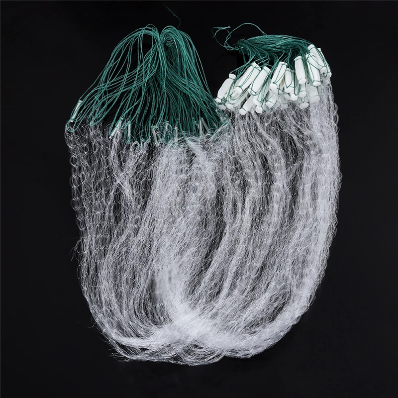 Three Layer Fishing Net Single Mesh Nylon Float Trap Monofilament Gill Net  Fishing Accessories for Hand Casting Network