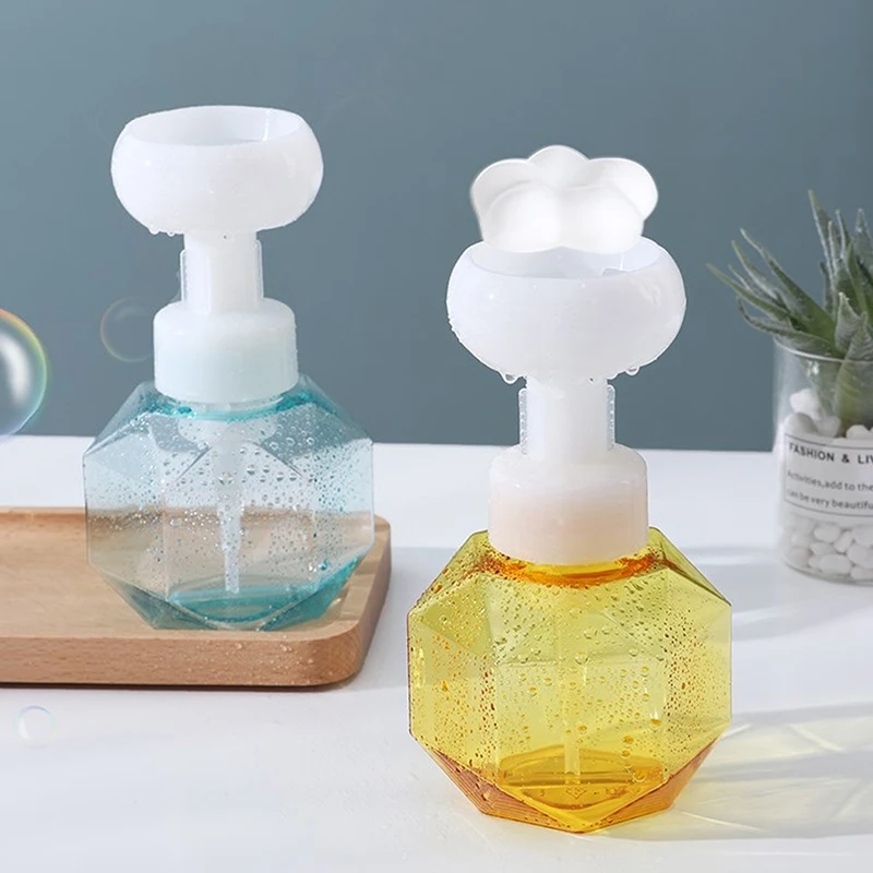Flower shaped soap foam fire extinguisher foam pump plastic transparent bottle travel shower gel pump bathroom bottle soap dispenser,hand sanitizer dispenser,refillable bottle,soap dispenser bottle,foaming soap dispenser,refillable plastic bottles,foam pump bottle,plastic lotion bottle