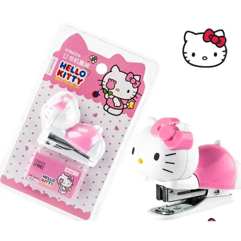 

Hello Kitty Sanrio аниме кавайный пластиковый степлер милый мультяшный Милый милый мини офисный качественный удобный для студенток