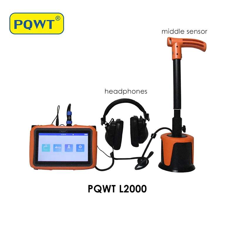 

PQWT L2000 Underground Outdoor Water Pipeline Leak Detector for City Water Supply Pipeline Leakage Detection Find Water Leak