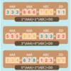 Rummy Large Numbers Edition DurableSets Travel Game Outlasting Color Beginner Rummy Set for Kids and Adults 5