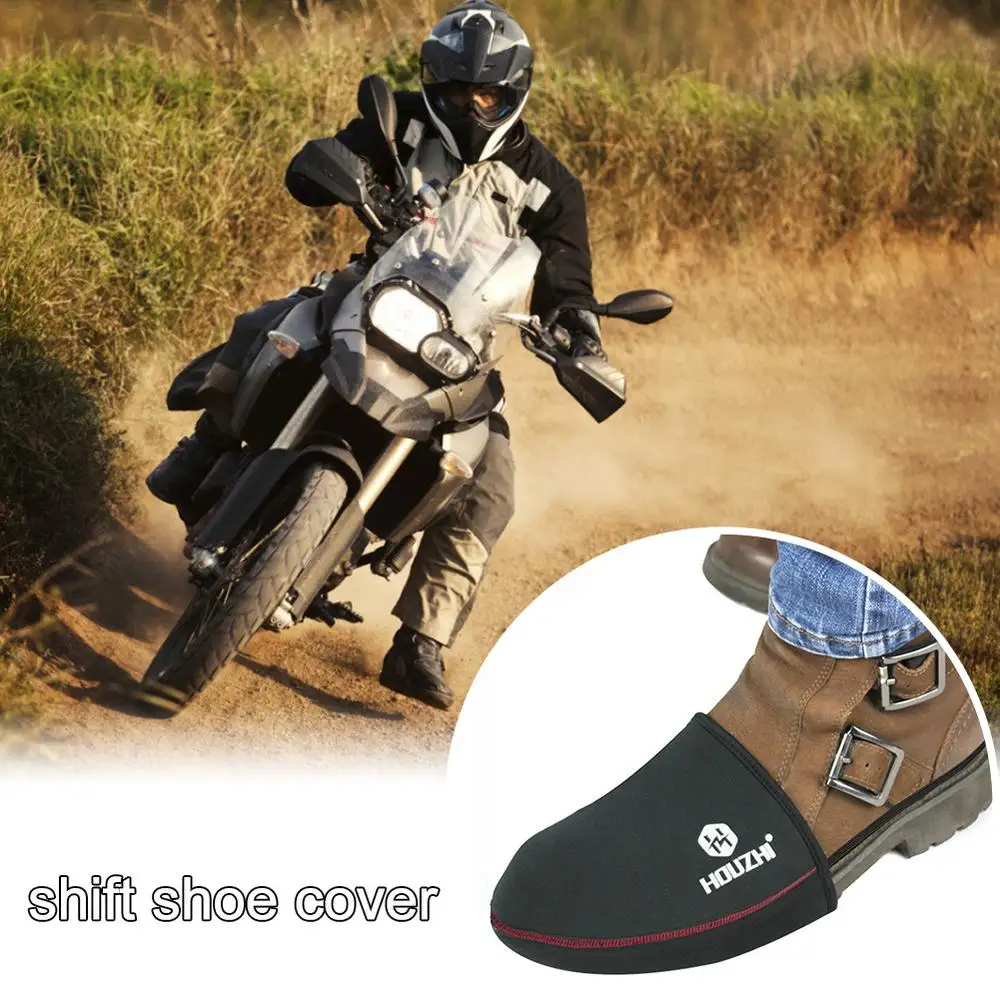 Rugged Waterproof Motorcycle Shoe Cover with Non-Slip Grip for Safe Rides