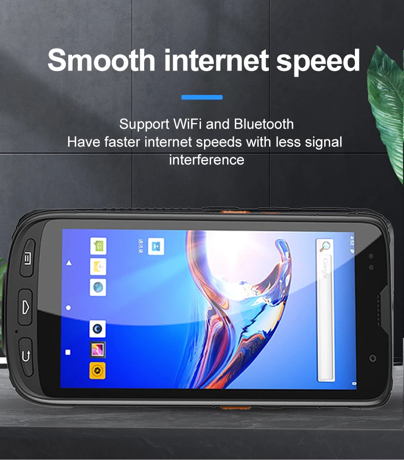 Thcan 13.65 NFC 기능 860-960MHz 모바일 무선 안드로이드 10.0 산업용 PDA UHF RFID 리더 핸드헬드
