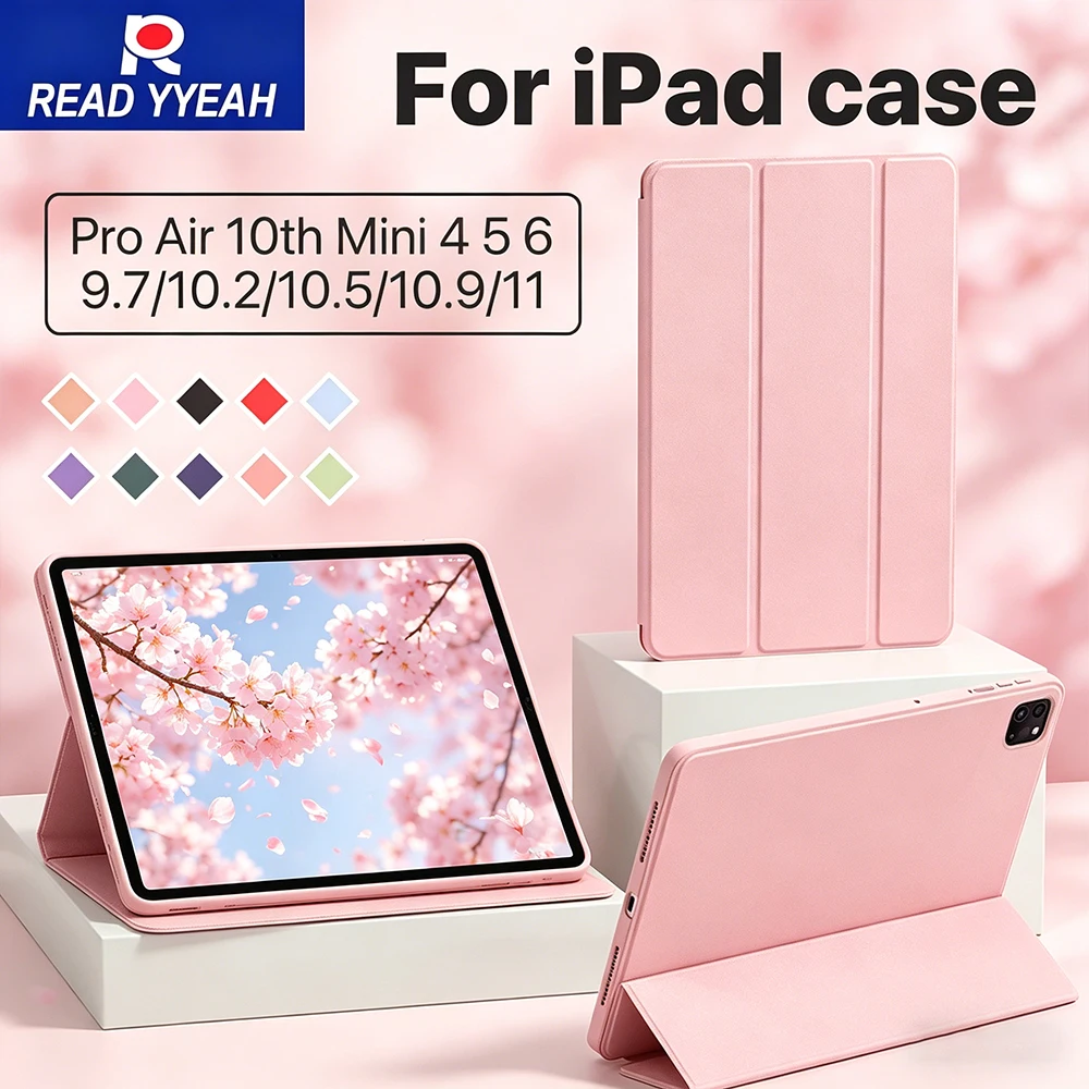 Sleek Tri-Fold Smart Protective Tablet Cover - New Fashion Design