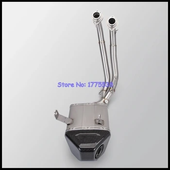 Motorcycle Exhaust Header Muffler For Yamaha MT07 2018-2020 FZ07 2015-2017 XSR700/XTRIBUTE 2016-2020 TRACER 700/GT 2016-2020