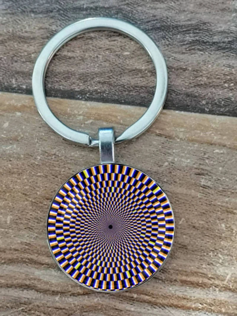 Bunter 3d hypnotischer Strahl Schlüssel bund mit interessanten Schwindel Symbolen hypnotist's selbst hypnotische Schlaf Prop Hypnose – Detail 4