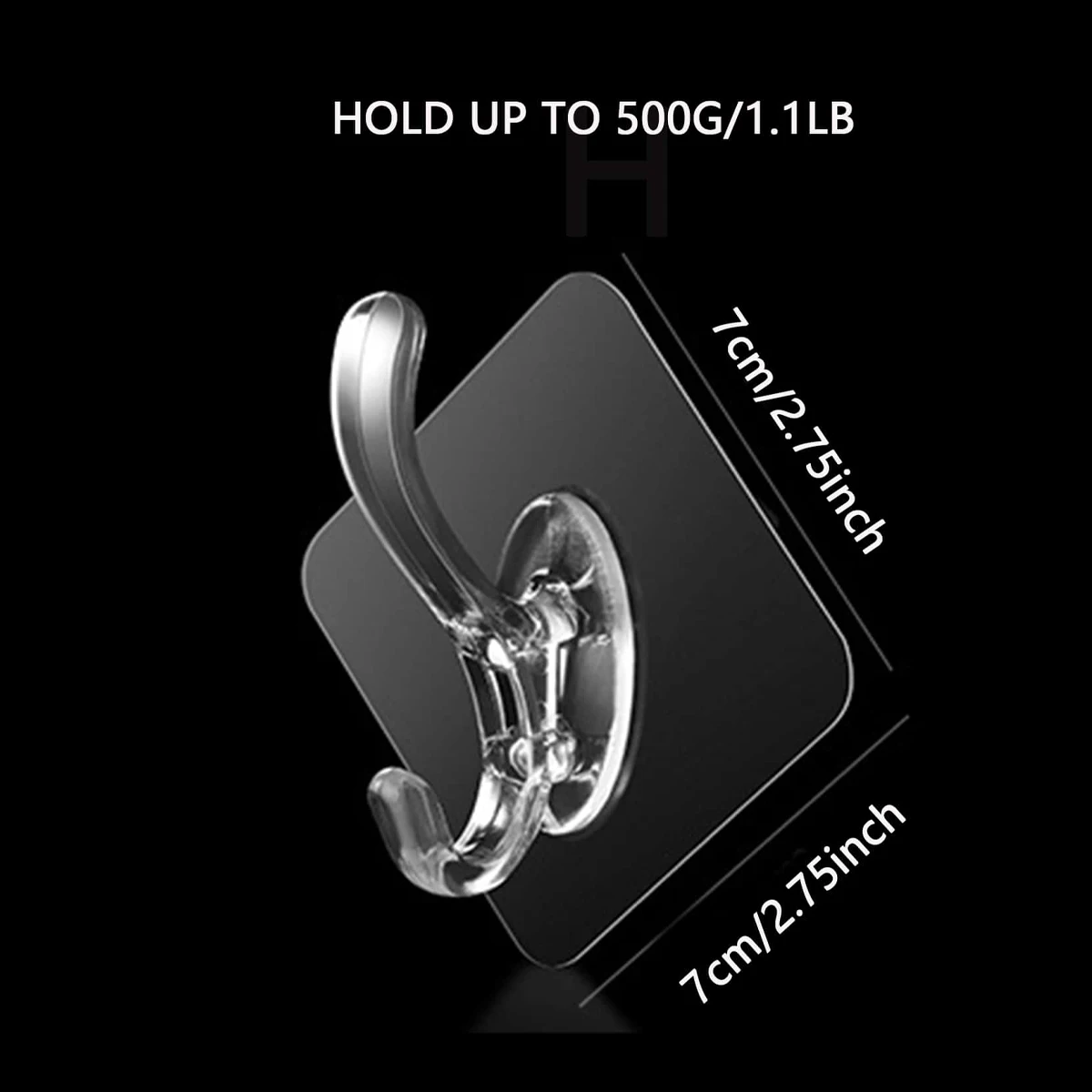 5pcs Non Impact Self-Adhesive Wall Hanging Hook