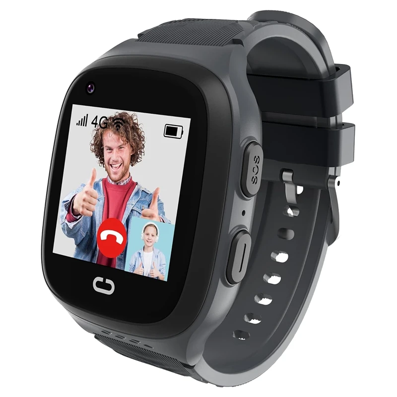 

Детские Смарт-часы 4G с GPS-трекером и видеозвонками, с кнопкой SOS, голосовым чат, камерой, GPS-трекером, часы для детей