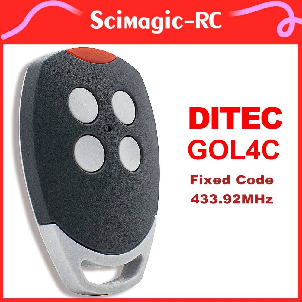 100% Compatible DITEC GOL4C Remote Control Universal 433.92 mhz Fixed Code Garage Door Opener Handheld Transmitter garage door remote control,garage remote controller,garage door opener remote control,wireless remote controller,garage door opener