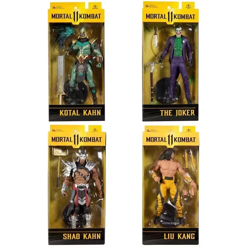 

Mcfarlane 7 Inches 1/12 Mortal Kombat Action Figures Shao Kahn Liu Kang Anime Figure Model Collection Toy Gift