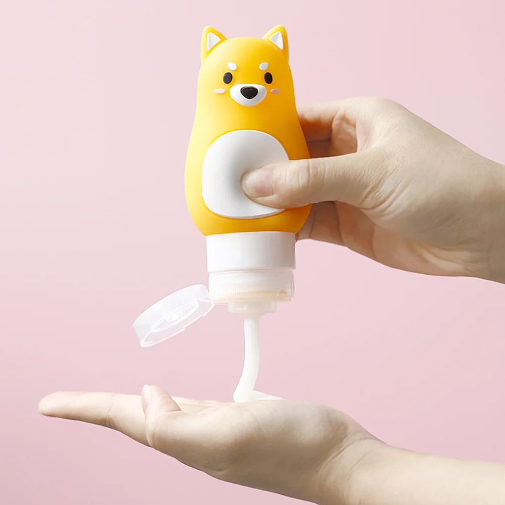 

Portable Shampooer Daily Lotion Dispenser Travel Size Body Wash Bottles Cartoon Shower Gel Storage Empty Use