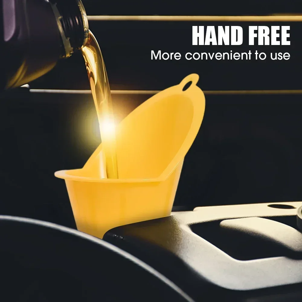 Plastic Long Stem Funnel for Gasoline Oil Fuel Filling