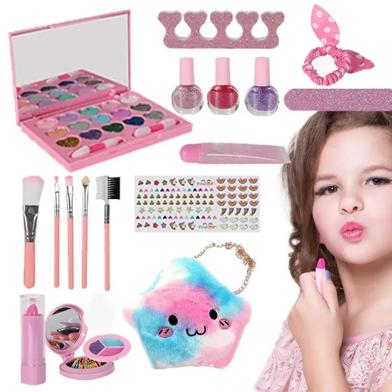 

Kids Makeup Kit For Girl Simulation Girl Pretend Princess Makeup Toys Play House Childrens Non Toxic Toys Birthday Present Gifts