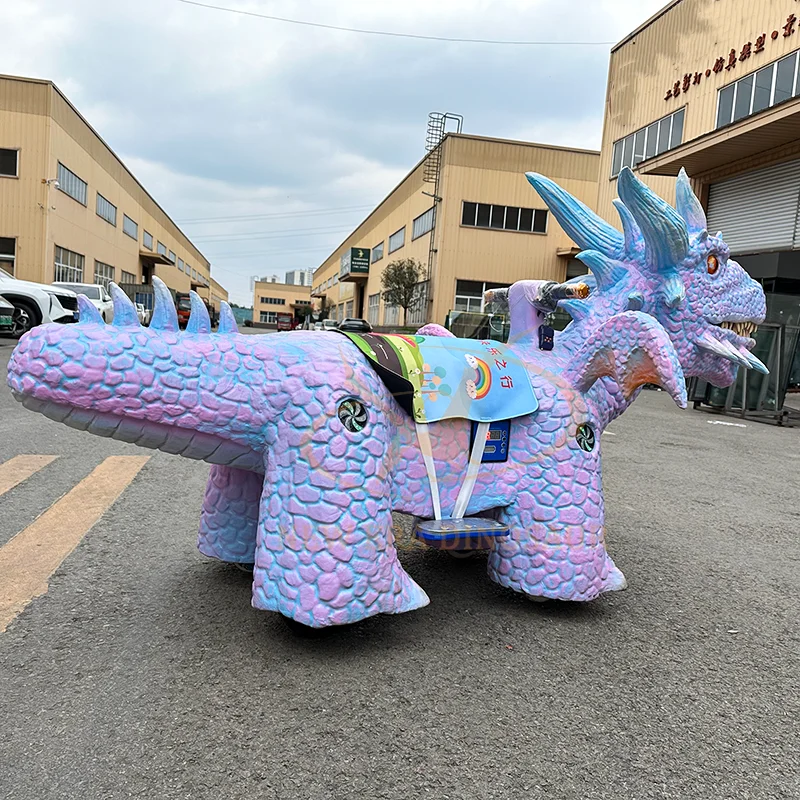 Amusement Park Electric Dinosaur Ride on Shopping Mall Scooter for Kids