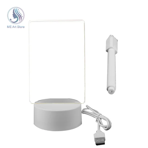 펜 포함 LED 야간 조명 노트 보드 메시지 보드, USB 전원 장식, 야간 램프, 여자 친구, 어린이 선물 3