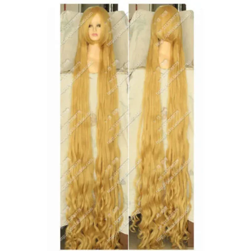 

Blonde Rapunzel 200CM Long Wavy Curly Cosplay Party Wig Hair