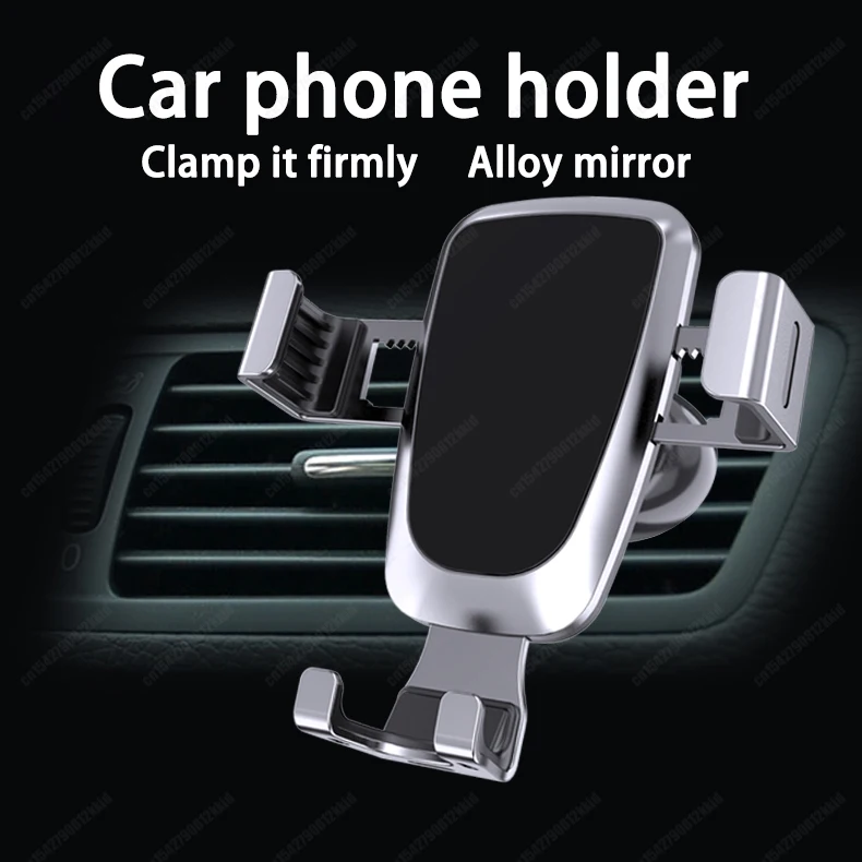 

Glass Mirror Cell Car Phone Holder Stand Mobile Phone Bracket Gravity Telescopic Bracket for Iphone 12 13 Samsung Xiaomi Huawei