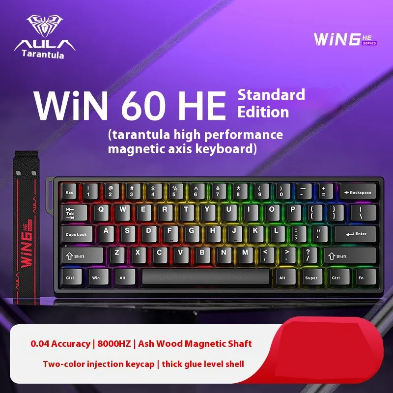 Aula Win60 Win68 He Magnetic Switch Keyboard 8k Wired Custom