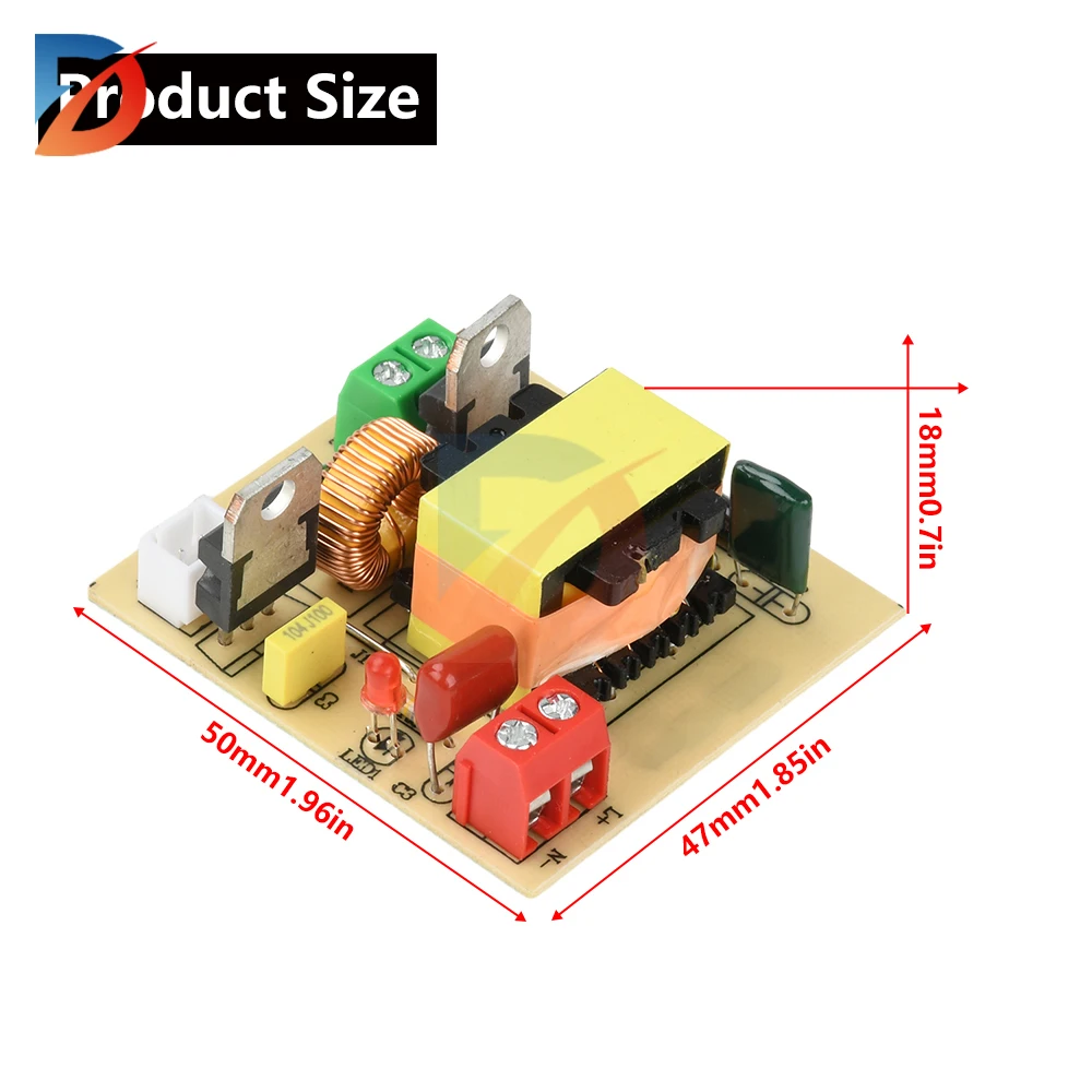 Modulo inverter boost DC 12-16,8 V a 220 V Modulo boost 100 W ad alta potenza Inverter pannello solare universale esterno - immagine 6