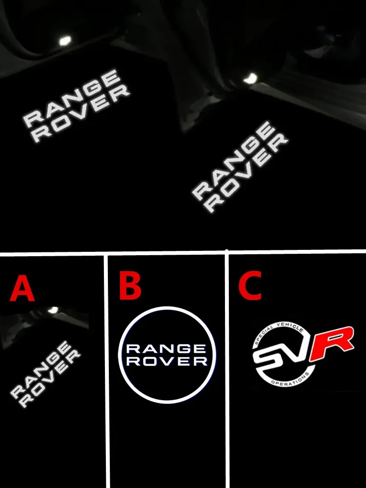 

2Pcs LED Car Door Welcome Light Logo Ghost Shadow Courtesy Projector Lamps for Land Rover Range Rover Sport Evoque SVR 2003-2023