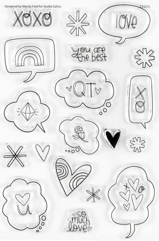 New English Clear Silicone Stamp / Seal For DIY Scrapbooking / Album Decorative Clear Stamp Sheets A7234
