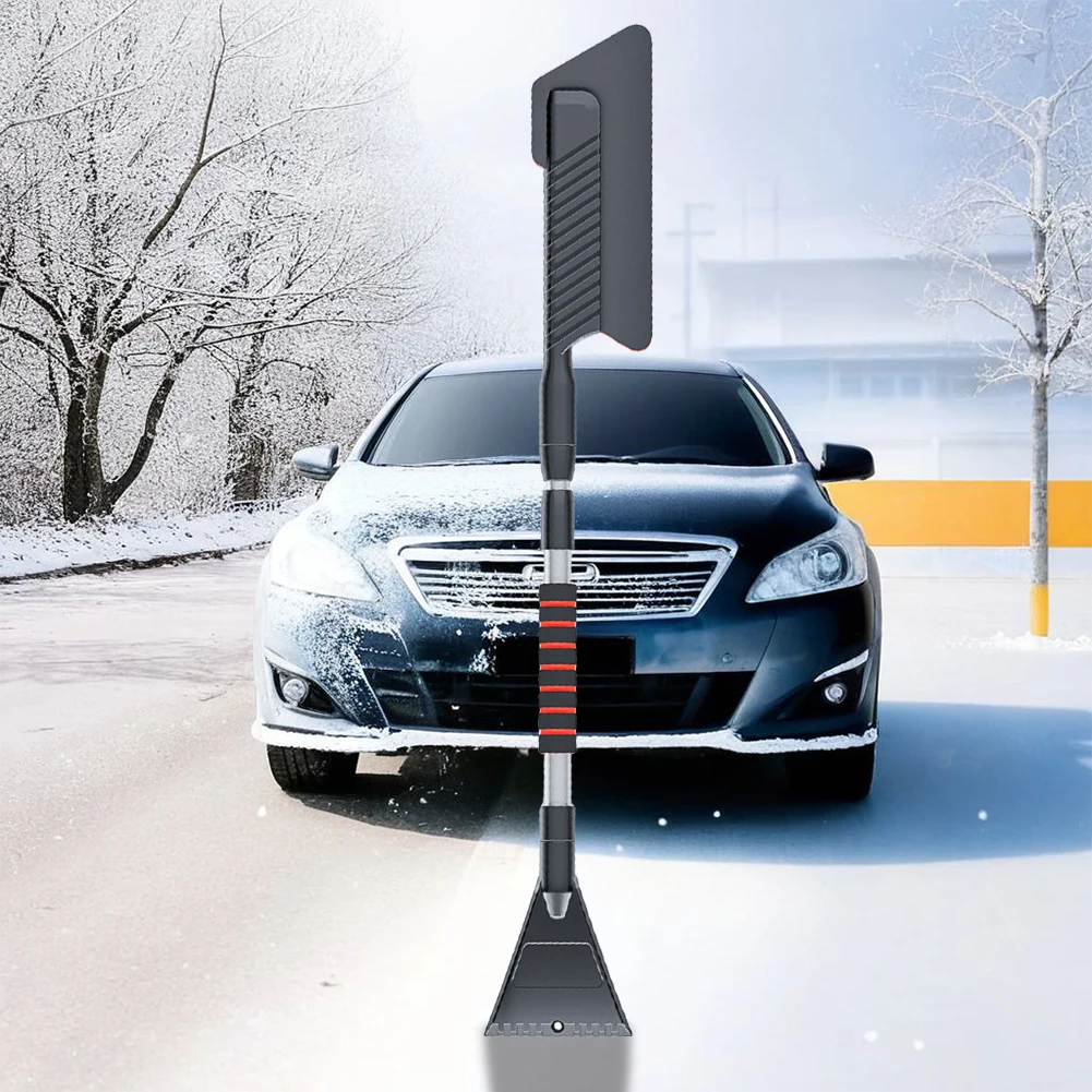 Portable Snow Shovel Detachable Car Snow Glass Remover Retractable Ice Scraper Remover Flexible Adjustable Car Wash Accessories